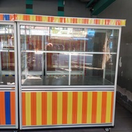 steling RAK KACA Kede Nasi 150x70x180