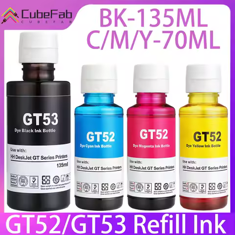GT51 GT52 GT53 Refill Ink For HP GT51 GT52 GT53 Ink For HP Smart Tank 450 455 500 510 515 516 519 53