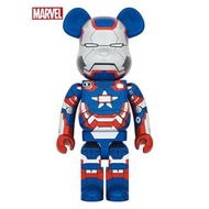 Bearbrick 1000% IRON PATRIOT ironman 愛國者 Be@rbrick 齊盒