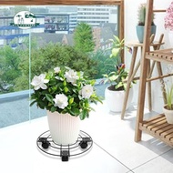 [In Stock] Plant Stand with Plant Saucer Rolling Plant Stand Plant Tray Roller with 4 Casters Iron Pallet Trolley for Office Shop