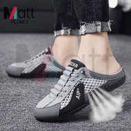2025 New Half Shoes for Men Korean Fashion Half Shoes Summer Breathable Shoes Lazy Shoes Men'S Slip