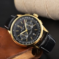 Breitling Century Airlines Chronograph Series Quartz Movement Men's Watch Crocodile Leather Strap