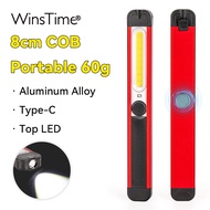 WinsTime S47 LED work Light Strong Magnetic COB led Machine Outdoor Flashlight Rechargeable Long Bat