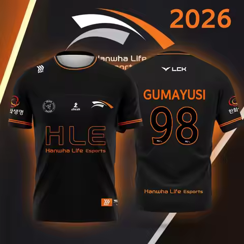 Gumayusi Zeus Jersey T-Shirt 2026 New Hle Team Uniform LOL Esports Lck 3D T Shirt Fashion Street Per