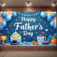 Happy Fathers Day Backdrop Decoration- Fathers Day Large Blue Shirt Background Backdrops Banner for 