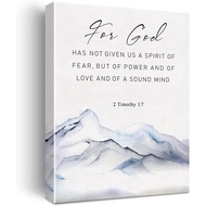 Christian Canvas Wall Art For God Has Not Given Us The Spirit of Fear 2 Timothy 1:7 Canvas Print Pos