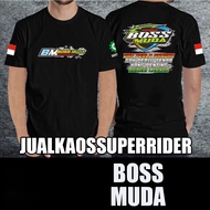 S-5XL DISTRO Kaos BM.BOSS MUDA T-Shirt Unisex Baju Lelaki Men Women Basic Tee Short Sleeve Cotton To