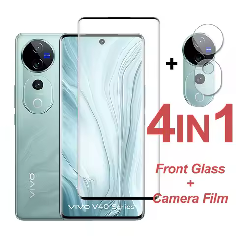 Protective Glass For ViVo V40 Pro Screen Protector Full Cover Tempered Glass On ViVo V40 Pro Phone C