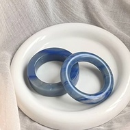 She Taicui's Blue Dongling Bracelet, Two Colors Strong, Ring Mouth Is 53