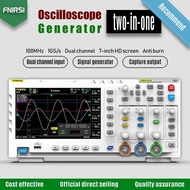 FNIRSI 1014D Digital Oscilloscope 2 In 1 Dual Channel Input Signal Generator 100MHz* 2 Analog Bandwi
