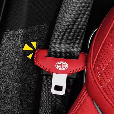 Car Seat Belt Buckle Cover Protector Anti-collision Case For FAW V5 X80 B50 Besturn X40 T77 V2 Vita 