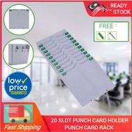 Punch Card Holder丨Punch Card Rack | 20'slot Punch Card Holder *ABS Material