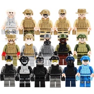 16PCS Lego SWAT Military Army WW2 Minifigures Toy - Code 1608