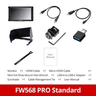 FEELWORLD จอภาพสำหรับกล้อง FW568โปรจอภาพ4K 60HZ สำหรับกล้อง DSLR 6นิ้ว1200nit หน้าจอ LED HDMI Focus 