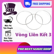 Linking Rings 3 Large Linking Rings Magic – Linking Rings (Instructions Included)