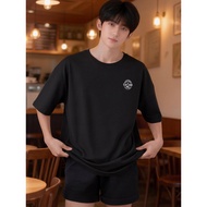 2S131 [AIYOU] Lelaki Baju T Shirt Men Tshirt Round Neck Tops Oversized Crop Top Korean Style Plus Si