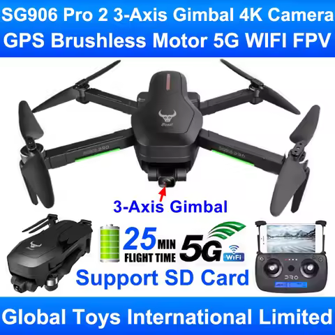ZLRC Beast SG906 Pro 2 Brushless Motor GPS 5G WIFI FPV 3-Axis Gimbal Professional 4K Camera RC Drone