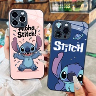 Aloha Stitch Glass Case for iPhone 17 16 15 14 13 12 11 8 7 6 6s 6p 7p 8p 6g 7g 8g Pro Max XR XS xsm