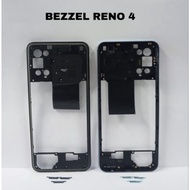 Bezzel Bezel Bazel Oppo Reno 4 4G Tutup Mesin Tatakan Backdoor -
