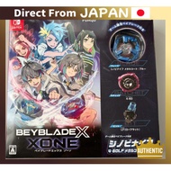 【From Japan】Beyblade X XONE - Switch software with Exclusive "Shinobi Knife 4-60LF Metal Coat: Blue"