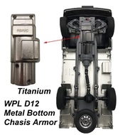 Terbaru Metal Chassis Guard Armor Protection Plate for WPL D12 4WD Car