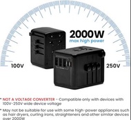 4 USB 和 Type-C + 35W PD 智慧型 USB 充電器電源插頭插座帶 LED 訊號便攜式通用旅行適配器 gfyckp 1947 4 USB and Type-C + 35W PD Sm