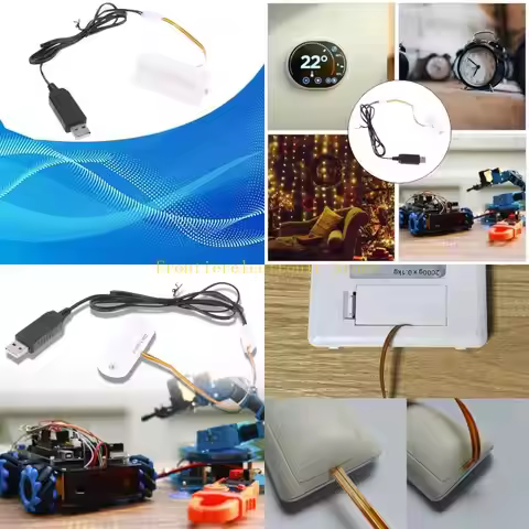 G8DB USB Power Converters 5V to 6V Battery Eliminators Replace 4Pcs 1.5V LR20 D