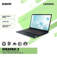 Lenovo Easypc [Unk] Ideapad 3 14.0" AMD Ryzen 5 5500U/8Gb/256Gb Ssd/Amd Radeon 7 Graphics/Win11 Lap