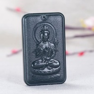 天然新疆和田玉青玉大勢至菩薩吊墜新疆一級塔青細料生肖馬的守護