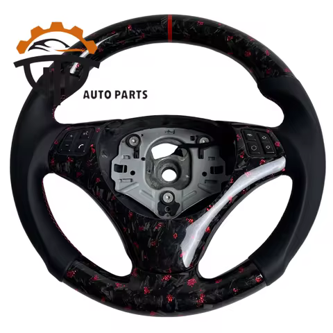 Accessories Vehicles 100% Glassy Carbon Fiber Steering Wheel For BMW E90 E92 E87 E8X