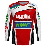 long sleeve aprilia new tee 3d printed from s to 3xl