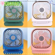 SHOUOUI Handheld Fans Air Cooler Foldable Easy to Carry Desktop Type Mobile Phone Stand Mini Fan