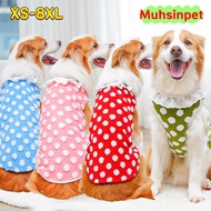 [Muhsinpet] XS-8XL Golden Retriever Labrador Big Dog Clothes Polka Dot Lace Autumn Winter Warm Cloth
