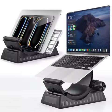 Oatsbasf Desktop Laptop Stand Riser 0-53°Angle Adjustment For Under 17.3" Device for MacBook Tablet 