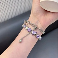 Sesuai untuk Apple Watch Band Batu Permata Diamond Metal Butterfly Chain iWatch Series 9 8 7 SE Appl