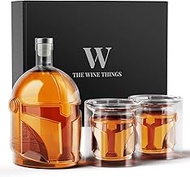 Galaxy Whiskey Decanter Sets with 2 Glasses for Men Dad, Unique Gift for fathers day, Husband, Boyfr