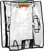 Waterproof & Dust Proof PVC Suitcase & Trolley Bag Cover with Zip, Transparent, Soft Luggage, 78 CM,