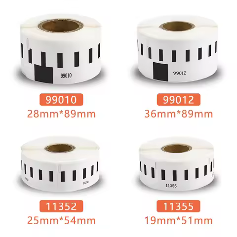 1 Roll Thermal Paper Roll Label Sticker LW 99012 99010 11352 11355 Label Roll for Dymo Label Printer