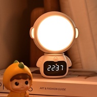 Astronaut Model Sleep Light 3 Colors LED Wireless Digital Rechargeable Clock Sleep Light