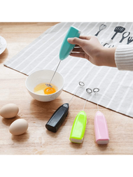 1入組家用手持式電動打蛋器和奶泡機，創意小型不銹鋼攪拌機，可用於打蛋、咖啡或奶茶