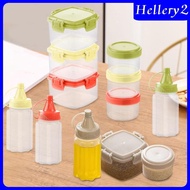 [Hellery2] 4 Pieces Bottles for Liquids Portable Spice Bottle Empty Spice Jars