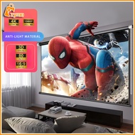 Skrin Projektor Projector Screen 3D 4K LCD Layar Projector Screen Screen Projector Wall Anti Light P