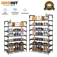 Innohut Multilayer Shoes Storage Organizer Rack Space Saving Stackable Shoe Shelf Rak Kasut