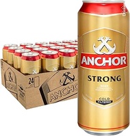 Anchor Strong Pilsner Beer Can, 490ml (Pack of 24)