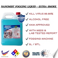 Fogging Liquid Disinfectant Sanitiser Nanomist Liquid - 5L/BTL