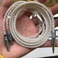 [DIY Craftsman] 7N Single Crystal Silver 16 Strands Sennheiser HD800 HD800S HD820 Headphone Cable 4.