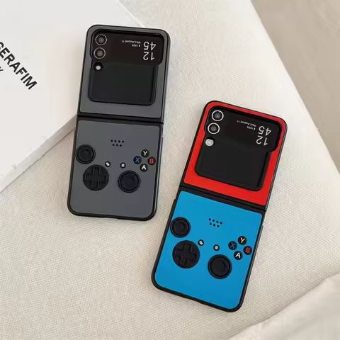 Creative Funny Game Consoles Embossed Phone Case Case for Samsung Galaxy Flip7 Flip7FE Zflip6 5 Zfli