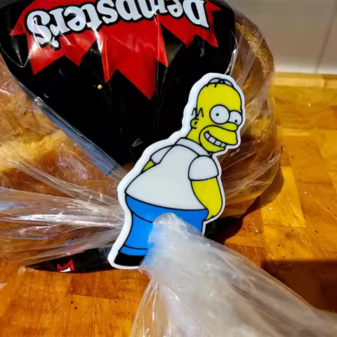 Funny Homer Simpson Butt Bread Clip Bag Closure Novelty Kitchen Gadget