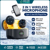Wireless Microphone K31Pro(A37) Mini Magnetic Clip On Mic Type-C IOS 2 in 1 Plug & Play Lavalier Cle