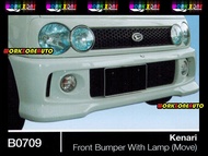 B0709 Perodua Kenari Fiber Front Bumper (Move Aerodown) With Lamp Body kit Bodykit